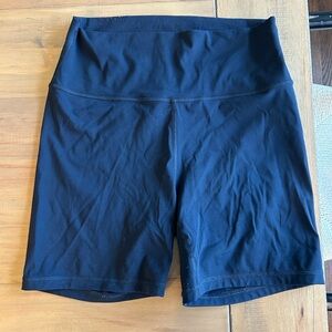 CRZ YOGA Black High-Waist Bike Shorts